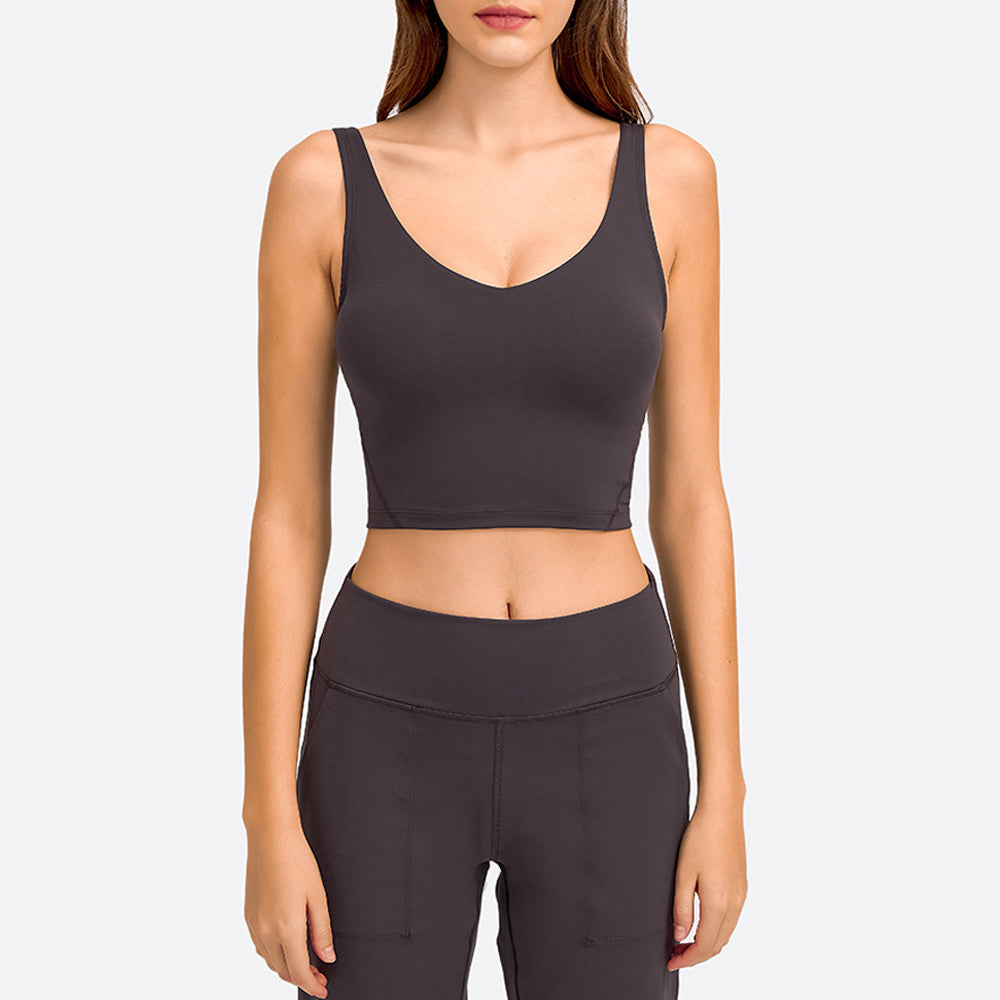 Everyday Crop V-Neck Crop Top