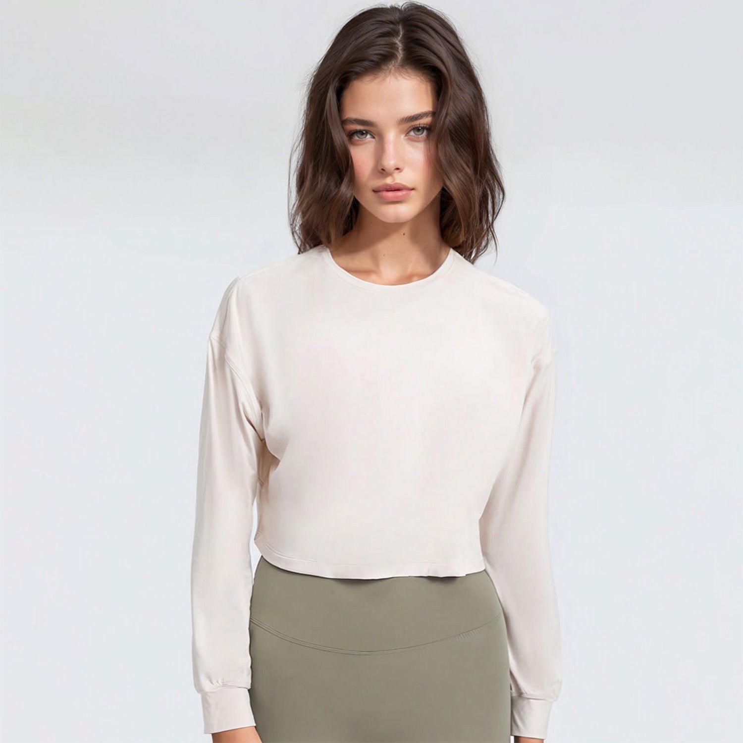 elea long sleeve jacquard tshirt