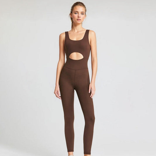 V-Back Cut-Out Jumpsuit