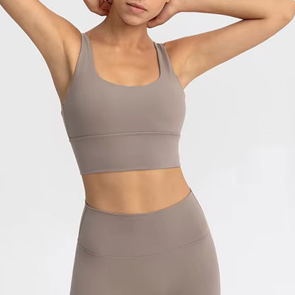 Double Cross-Back Strap Yoga Top