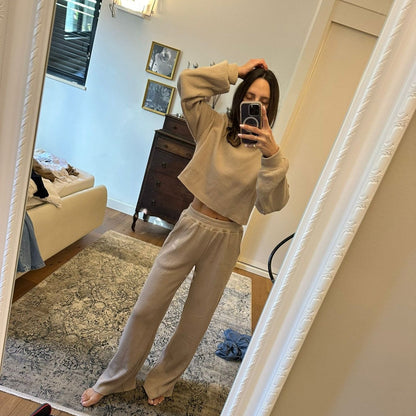 Waffle CozyFlex Wide-Leg Pants