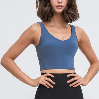 Everyday Crop V-Neck Crop Top