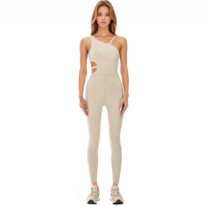 Asymmetric Cut-Out Jumpsuit