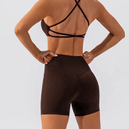 Hip Lift Strong Wrap Short Leggings