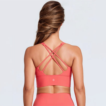 Double Cross-Back Strap Yoga Top