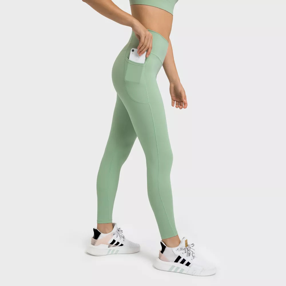 High Waist V-Waist Pocket Leggings