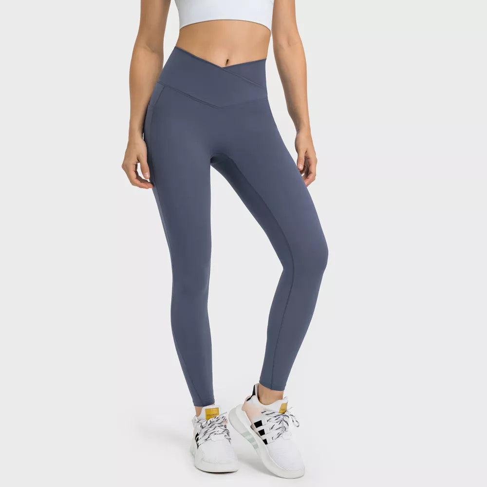 High Waist V-Waist Pocket Leggings