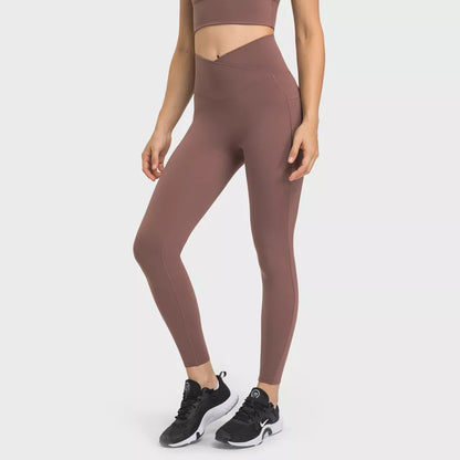 High Waist V-Waist Pocket Leggings