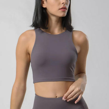 High Neck Crop Top