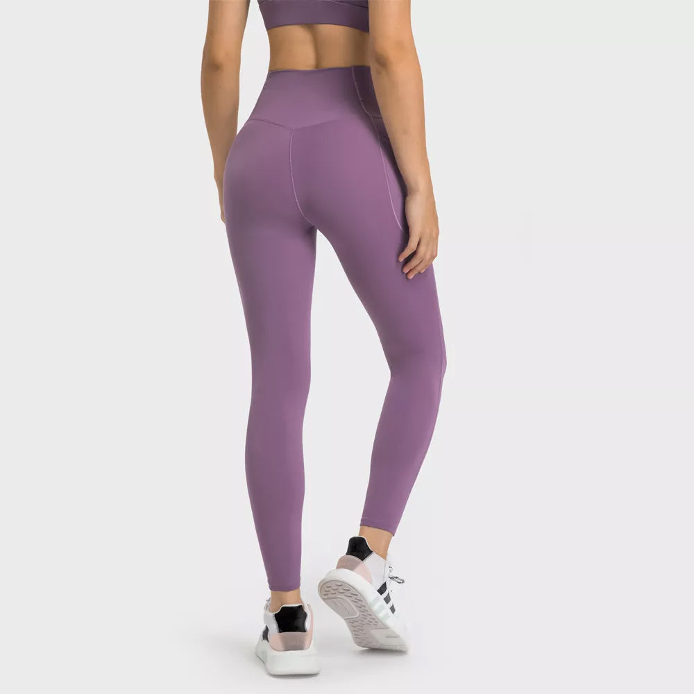 High Waist V-Waist Pocket Leggings