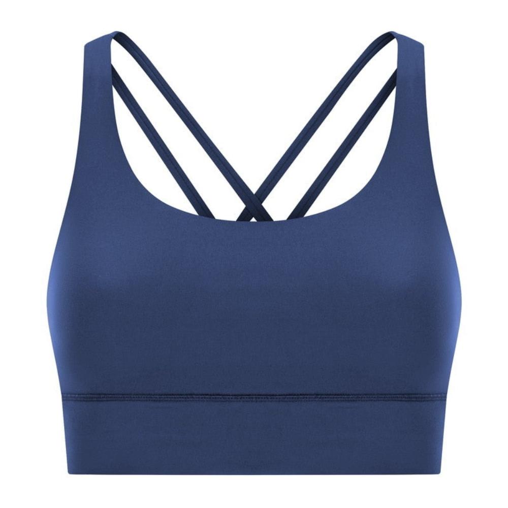 Double Cross-Back Fitness Bra