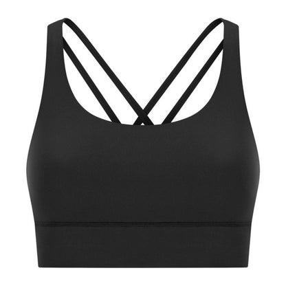 Double Cross-Back Fitness Bra