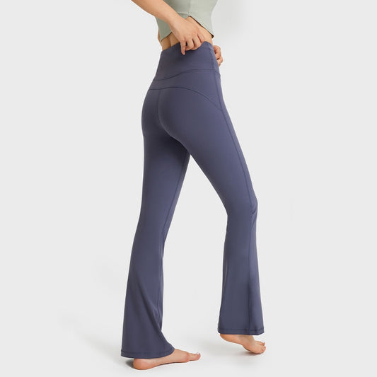 High Waist Flared Basic Leggings