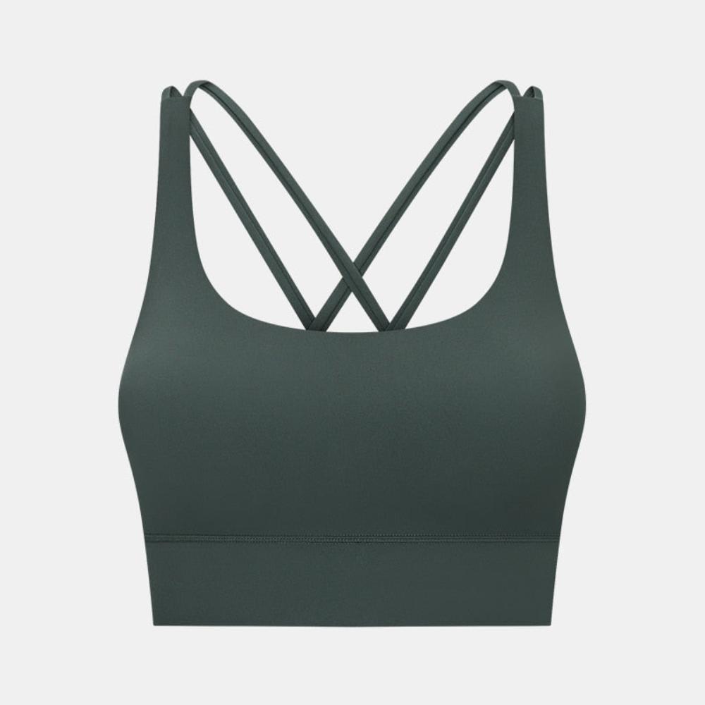 Double Cross-Back Fitness Bra