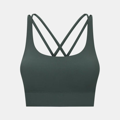 Double Cross-Back Fitness Bra